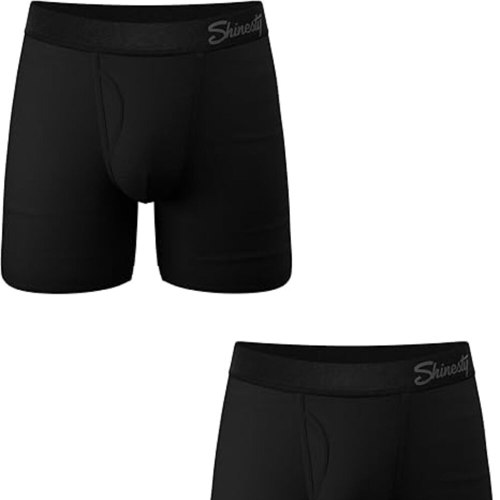 NWOT - The Threat Level Midnight Black Ball Hammock Pouch with Fly Underwear - S